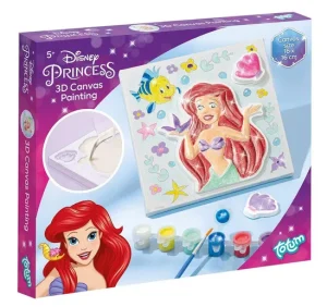 Disney Princess decorating canvas