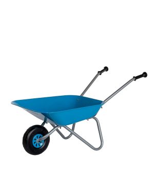 Blue Metal Wheelbarrow