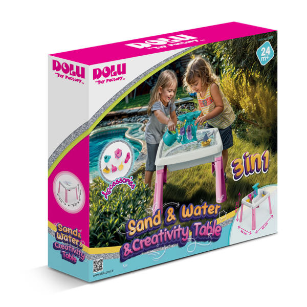 Dolu Sand and Water Creativity Table - Pink - Image 2