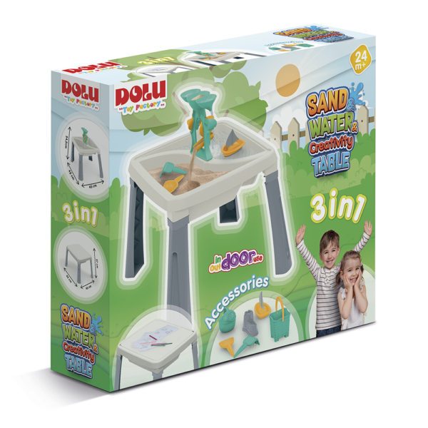 Dolu Sand and Water Creativity Table - White - Image 5