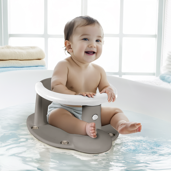 Dolu Baby Bath Seat - Stone Grey - Image 3