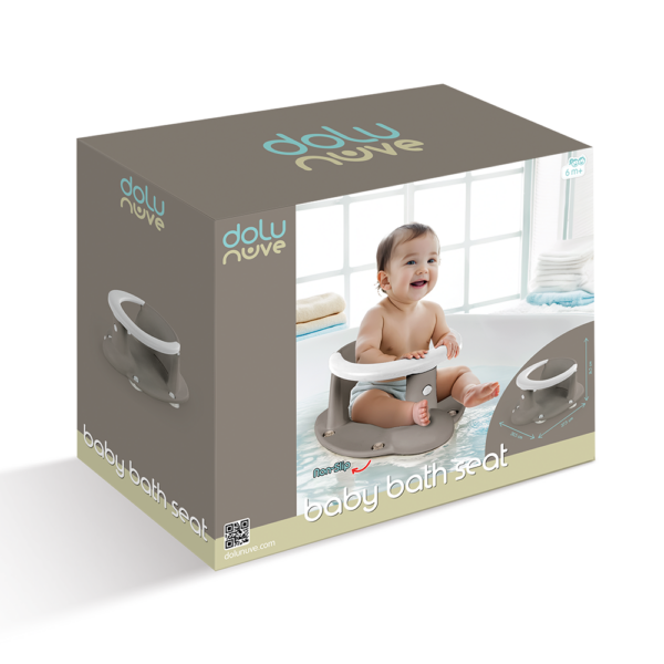 Dolu Baby Bath Seat - Stone Grey - Image 4