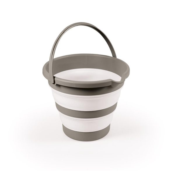 Dolu Folding Bucket - Stone Grey