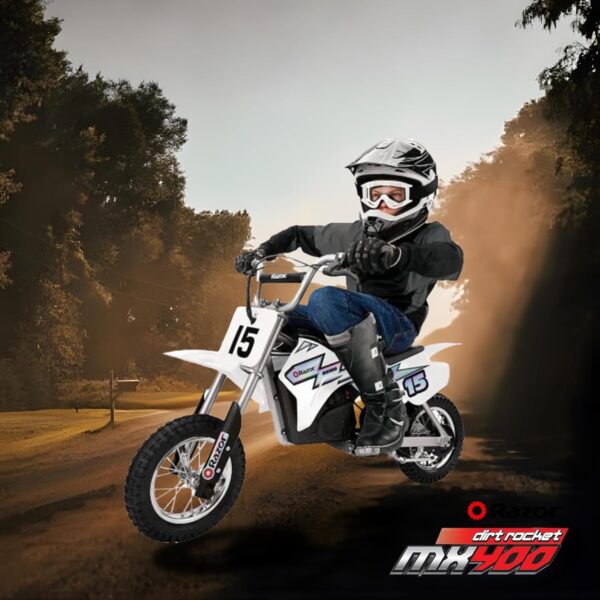 Razor Dirt Rocket MX400 24 Volt - White - Image 10