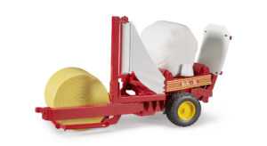 Bale Wrapper Toy with Round Bales