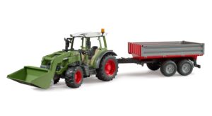 Fendt Vario 211 Tractor with Front Loader and Tipping Trailer Toy
