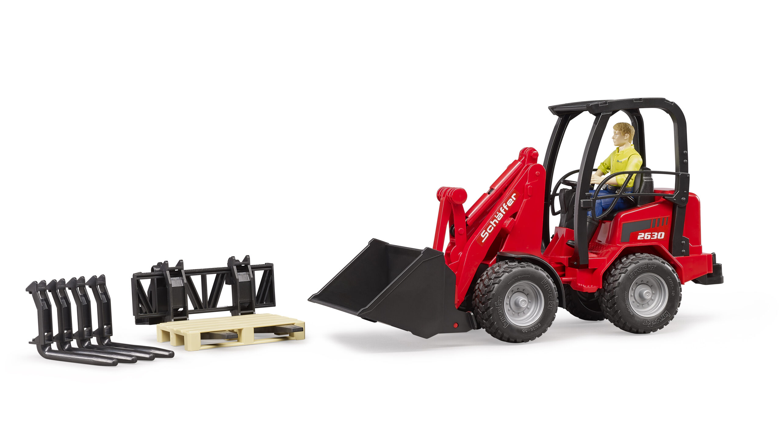 Schäffer Compact Loader 2630 with Figure and Accessories - Image 6