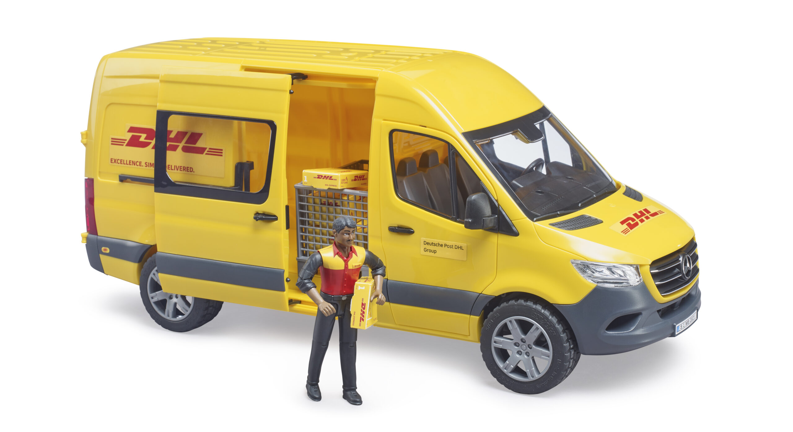 MB Sprinter DHL Delivery Van with Driver Toy - Image 8