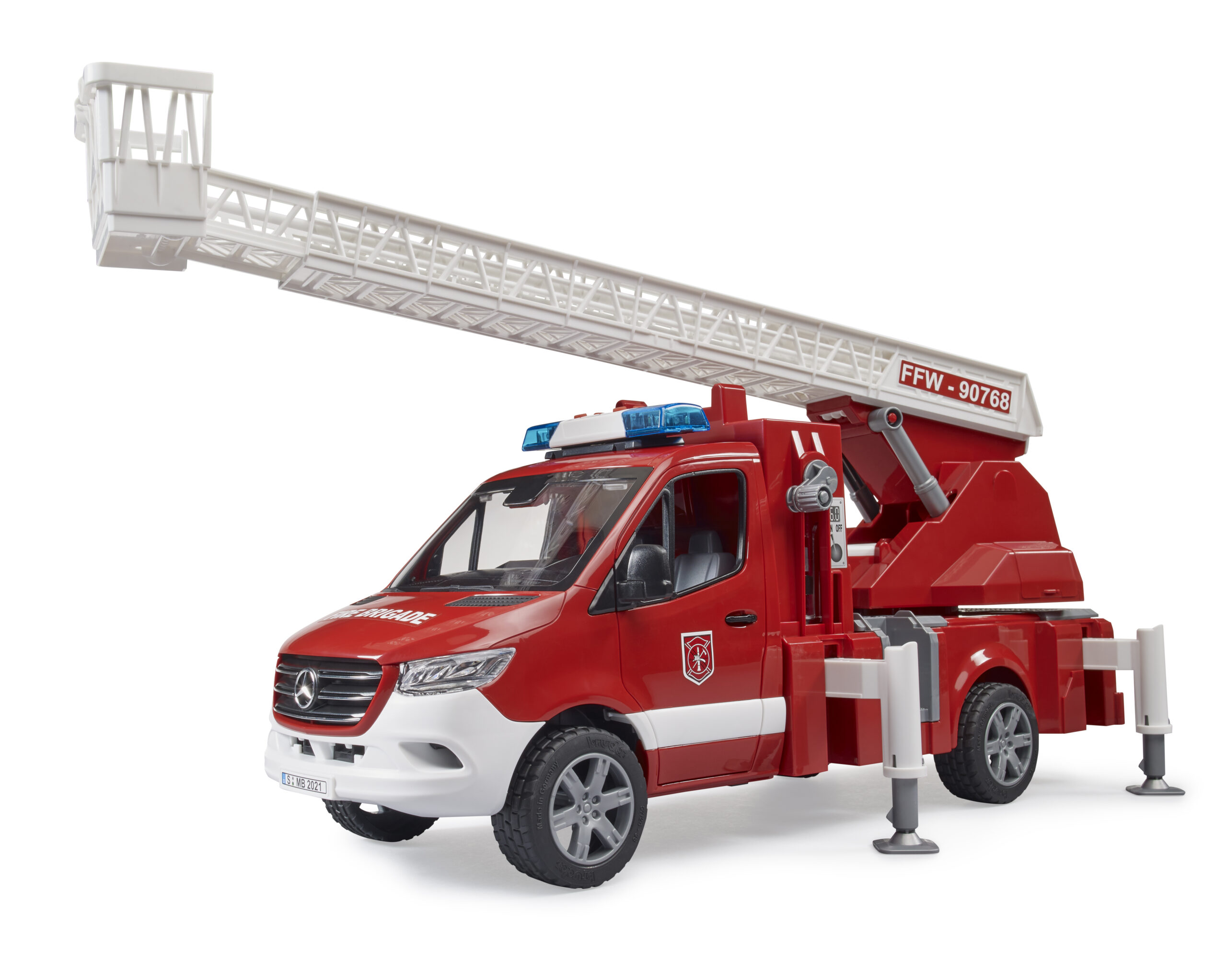 MB Sprinter Fire Engine with Ladder and Water Pump Toy - Image 10