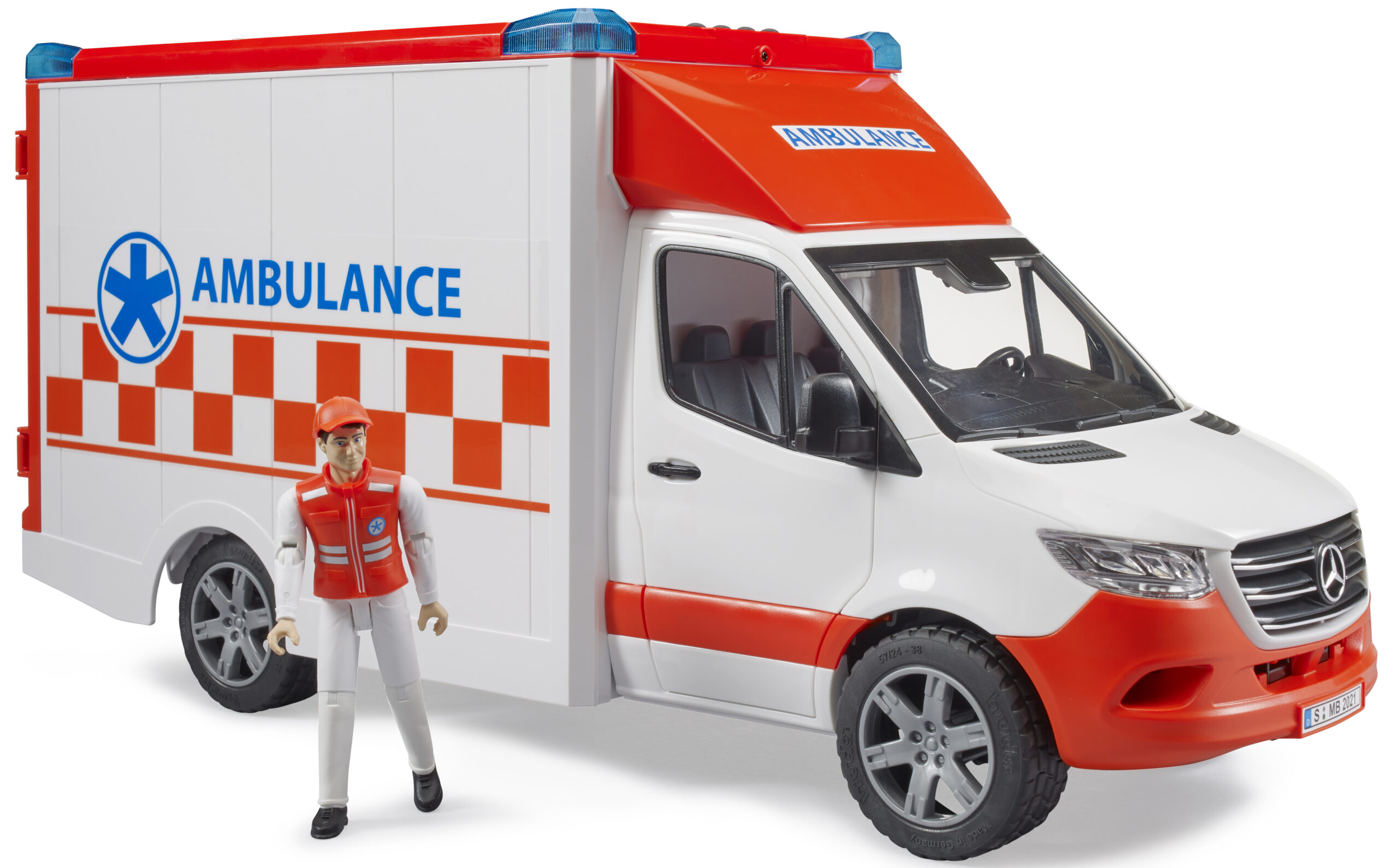 MB Sprinter Ambulance with Driver Toy - Image 8