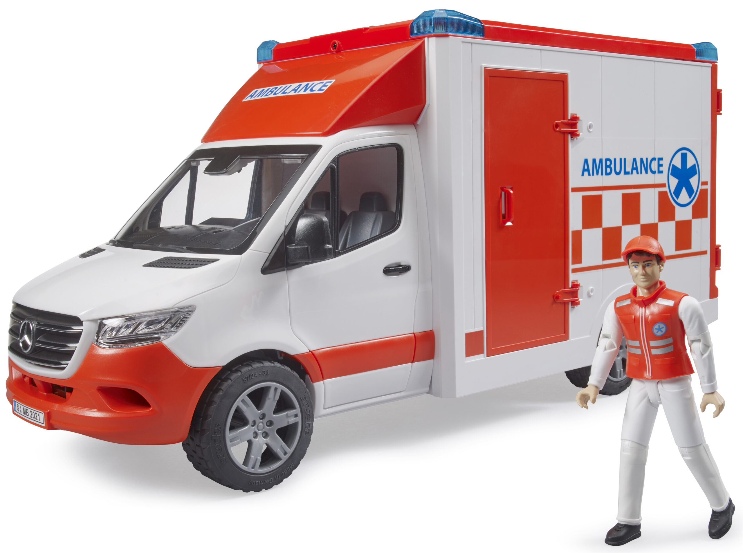 MB Sprinter Ambulance with Driver Toy - Image 9