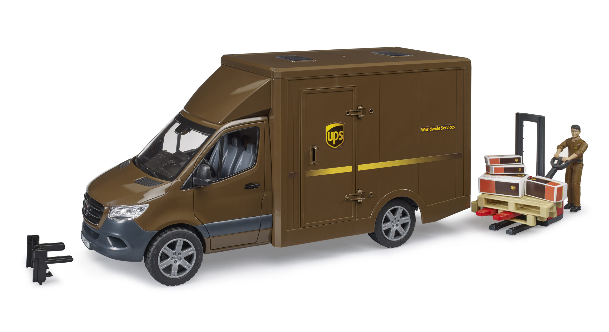 MB Sprinter UPS Delivery Van with Driver Toy