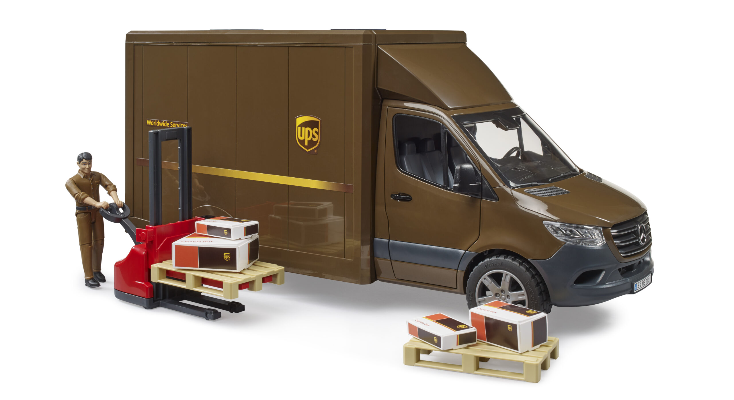 MB Sprinter UPS Delivery Van with Driver Toy - Image 7