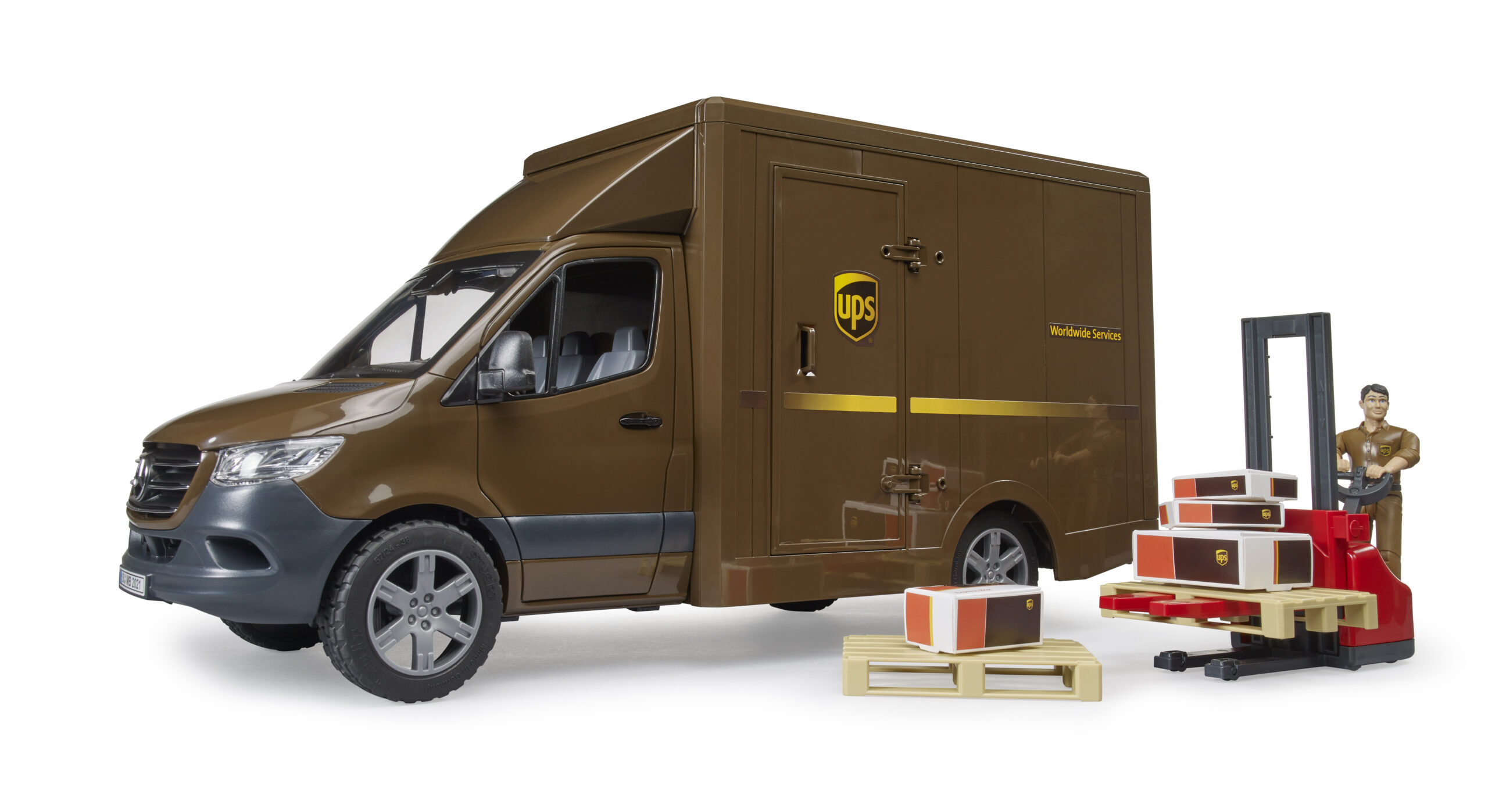 MB Sprinter UPS Delivery Van with Driver Toy - Image 8