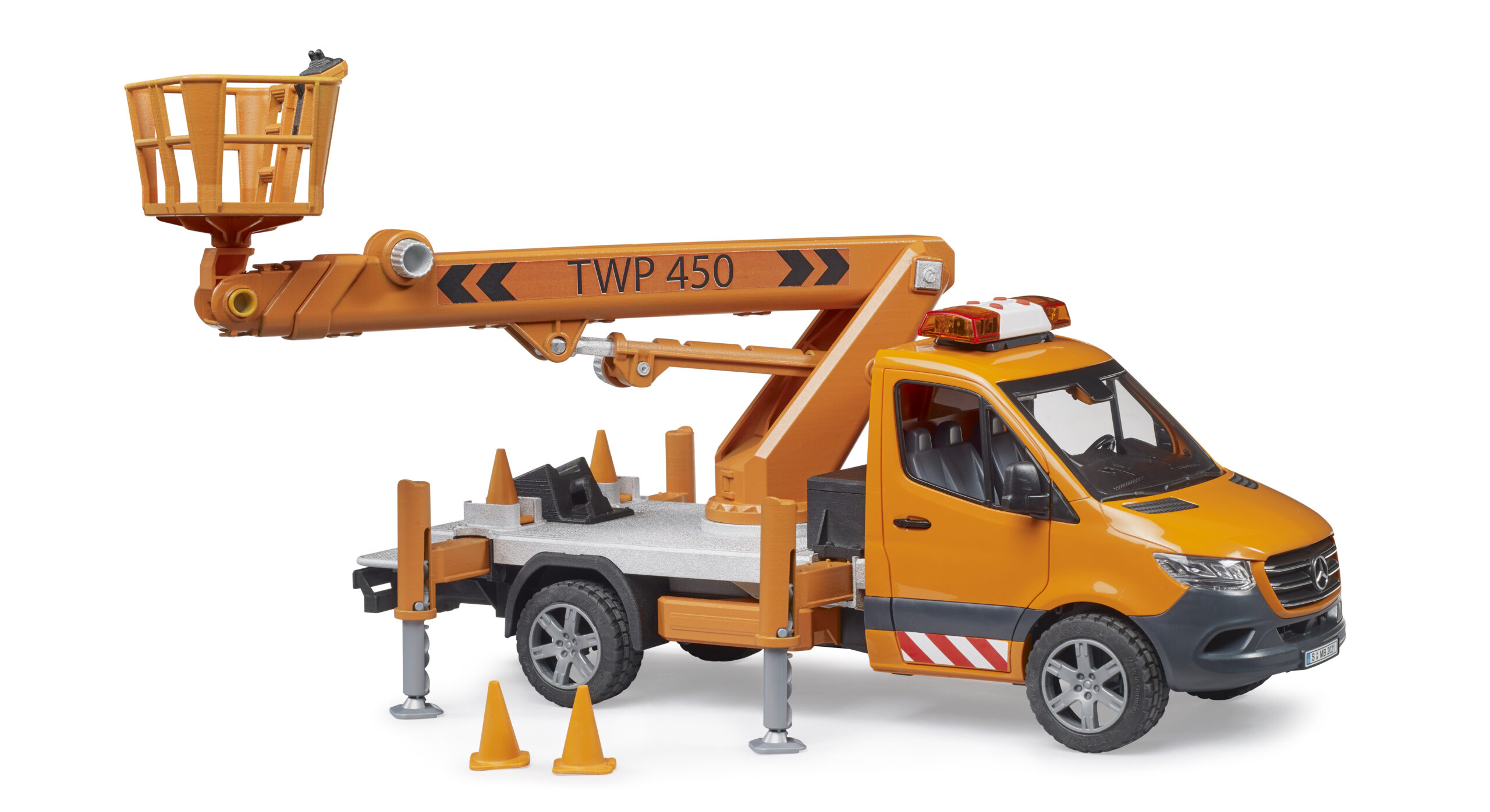 MB Sprinter with Working Platform and Light & Sound Module Toy - Image 4