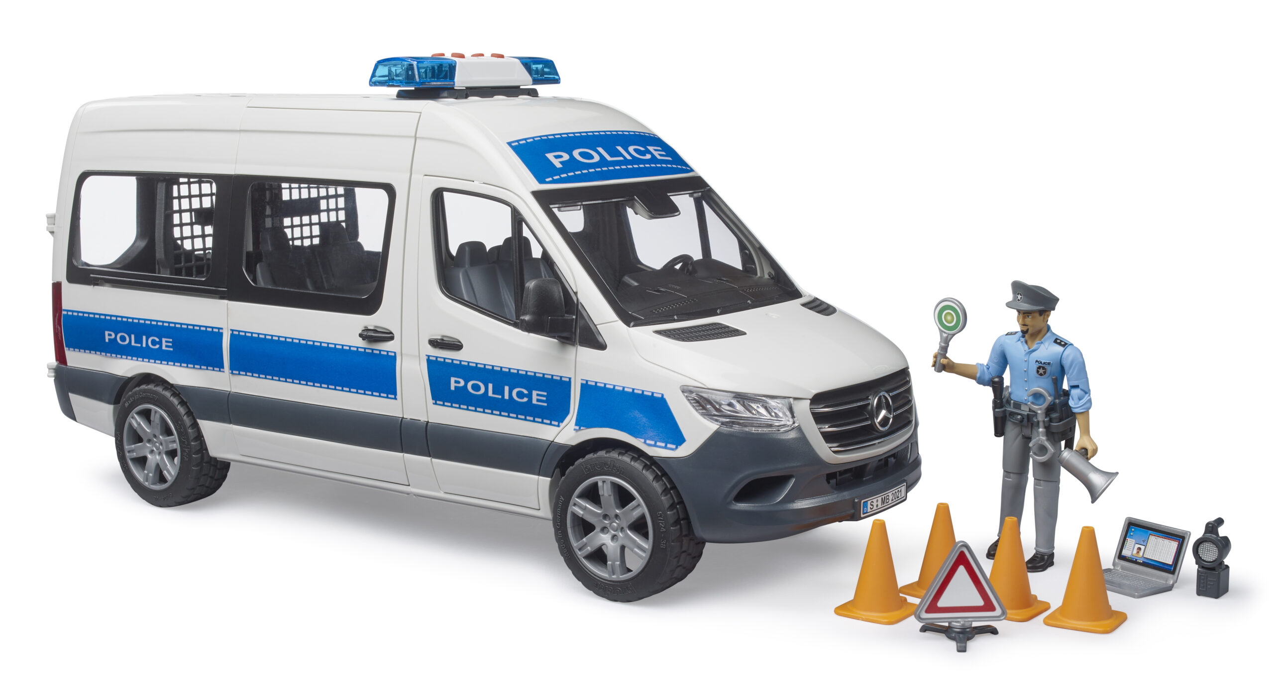 MB Sprinter Police Van with Policeman Toy - Image 5