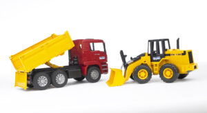 MAN TGA Construction Truck and FR 130 Loader Toy