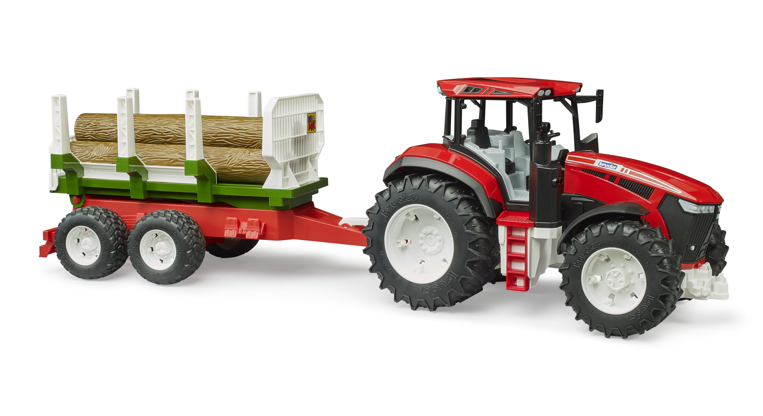 ROADMAX Tractor with Forestry Trailer Toy - Image 6