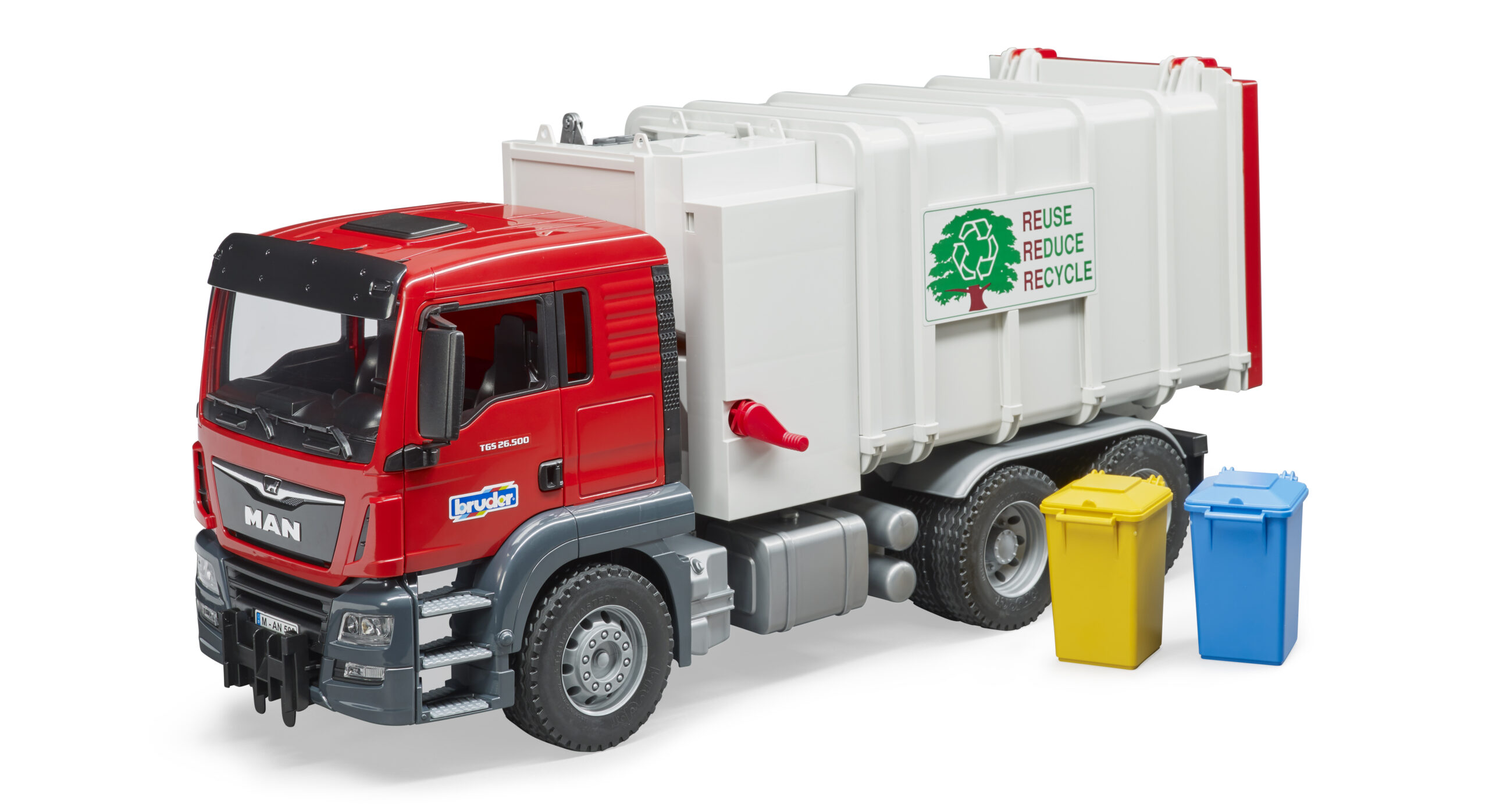 MAN TGS Side Loading Garbage Truck Toy - Image 6