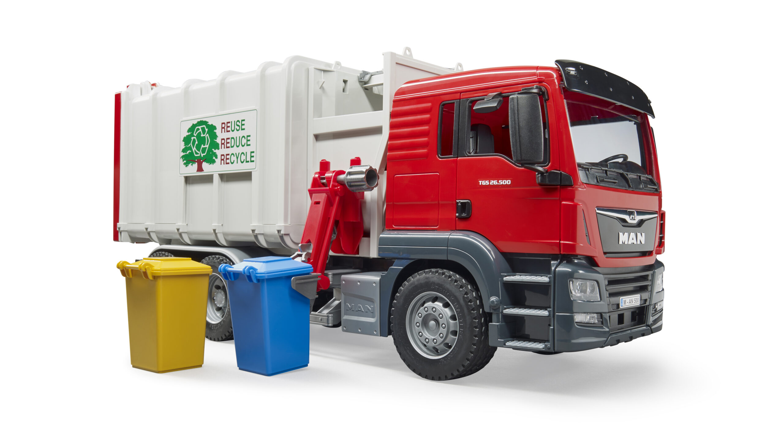 MAN TGS Side Loading Garbage Truck Toy - Image 7
