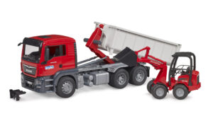 MAN TGS Truck with Roll-Off Container and Schäffer Loader Toy