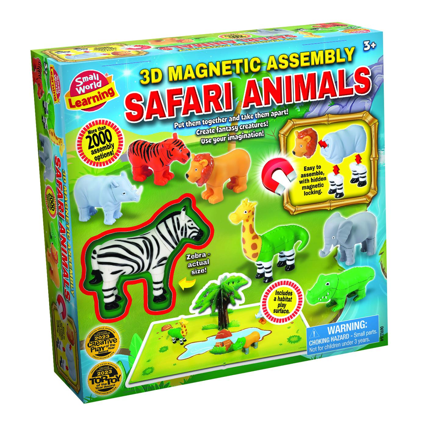 Small World 3D Magnetic Safari Animals