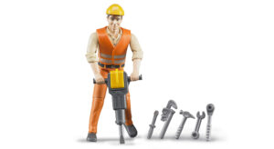 bworld Construction worker with accessories