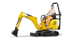 JCB Micro Excavator 8010 CTS with Construction Worker Figure