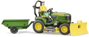 John Deere X949 Lawn Tractor with Gardener & Trailer