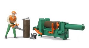 Forestry Playset with Log Splitter & Figure