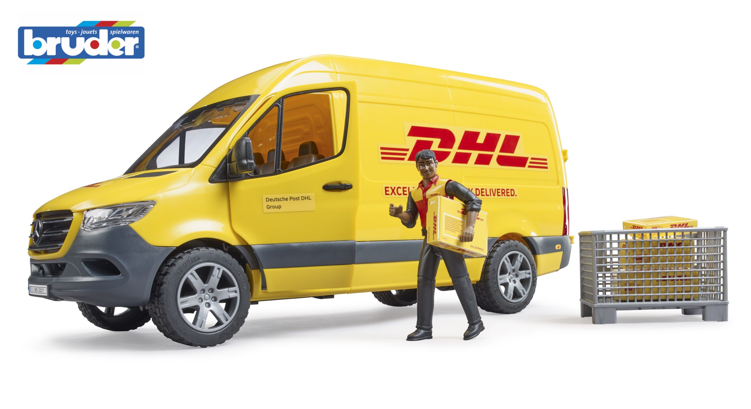 MB Sprinter DHL Delivery Van with Driver Toy - Image 10