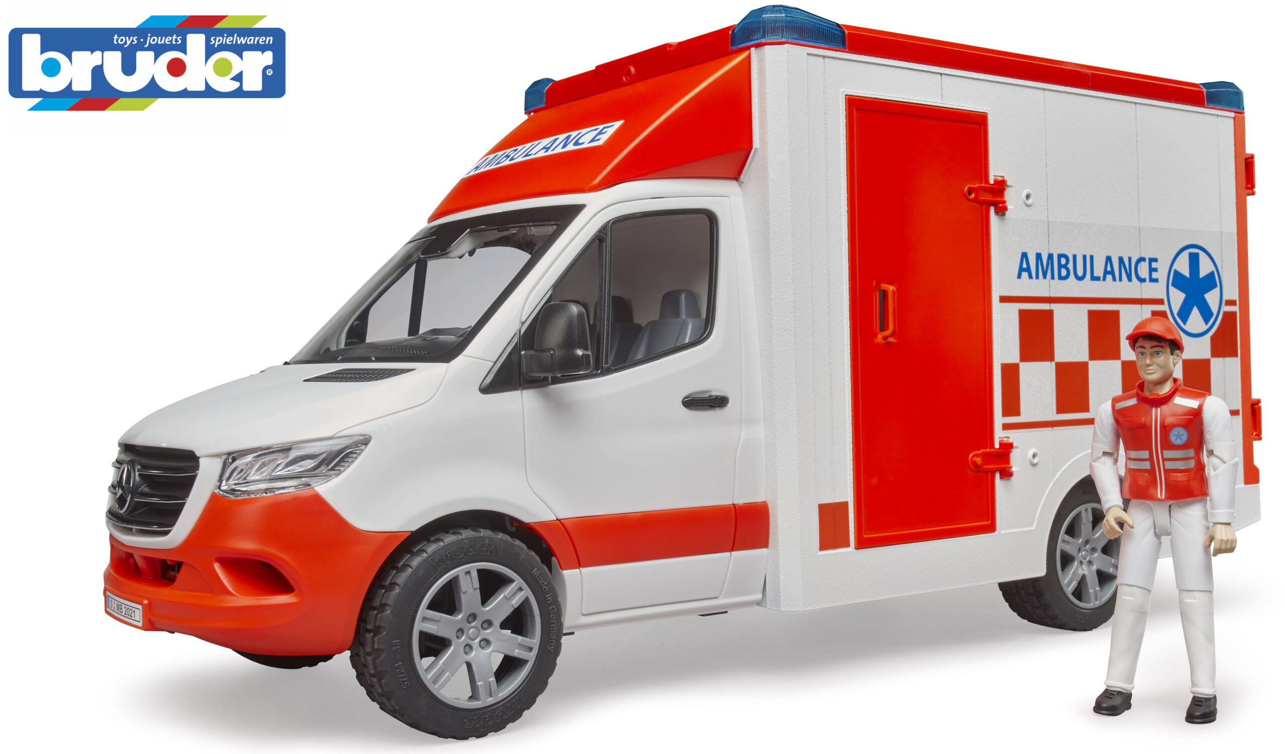 MB Sprinter Ambulance with Driver Toy - Image 10