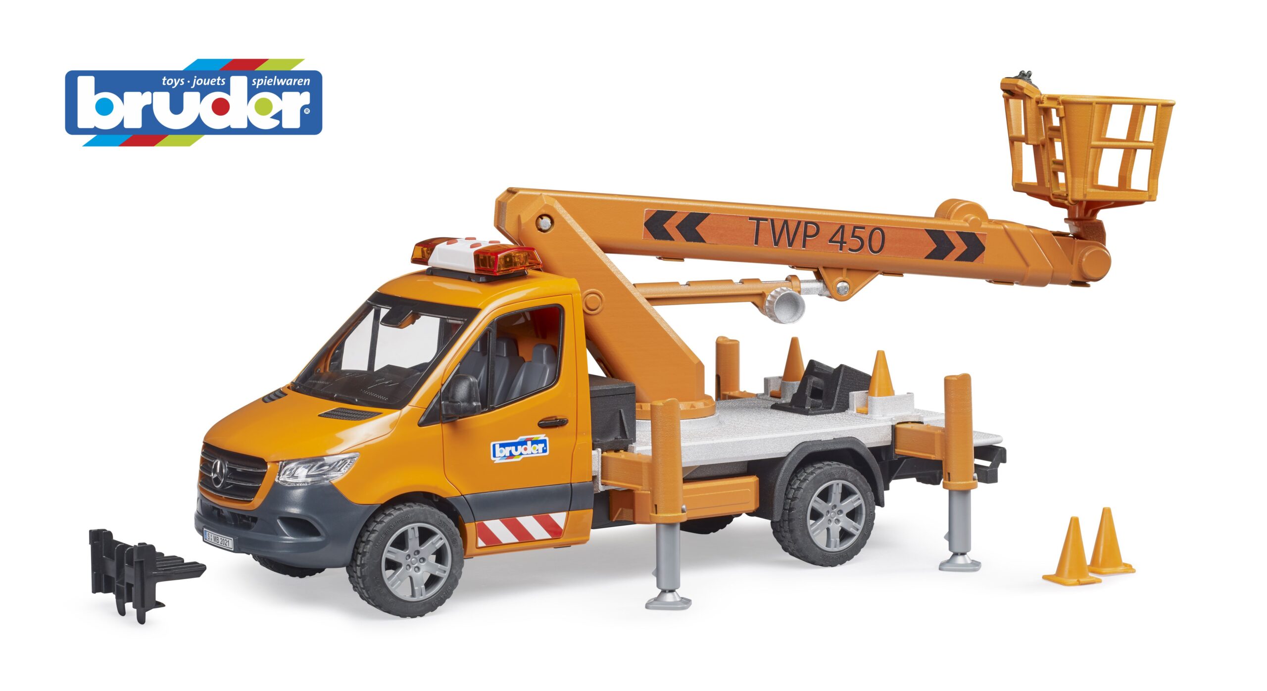 MB Sprinter with Working Platform and Light & Sound Module Toy - Image 6