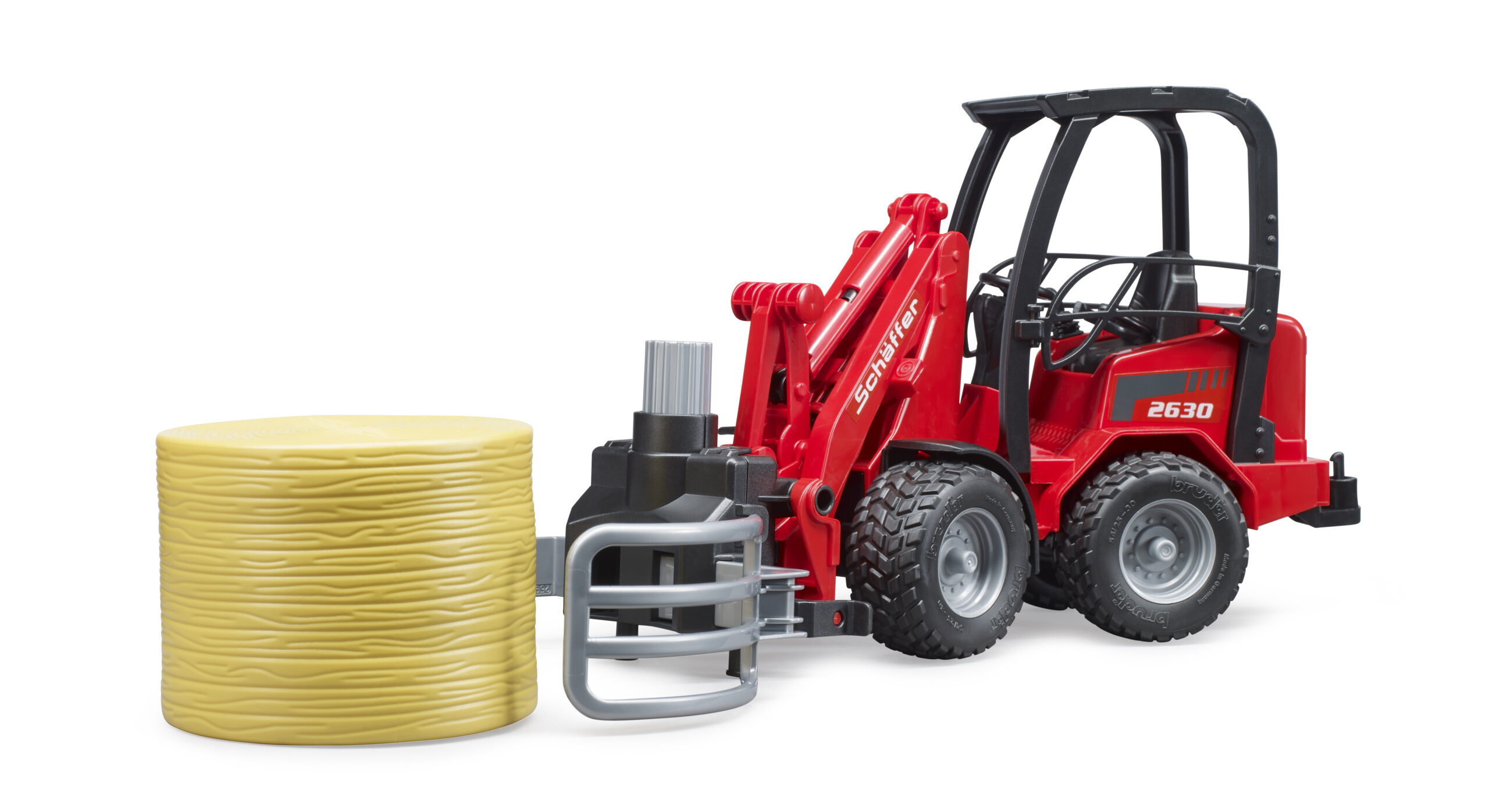 Schäffer 2630 Compact Loader Toy with Bale Gripper & Bale - Image 3