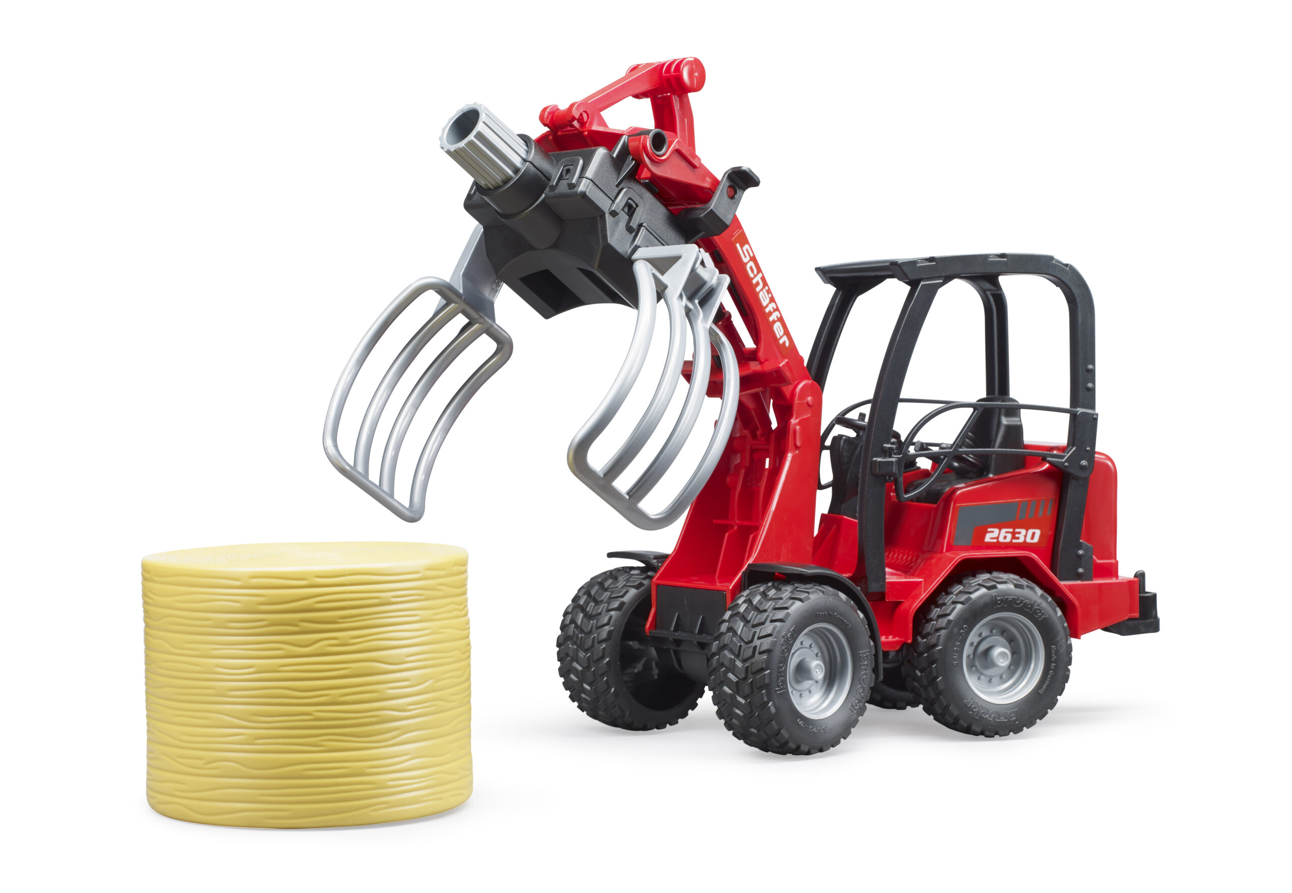 Schäffer 2630 Compact Loader Toy with Bale Gripper & Bale - Image 4