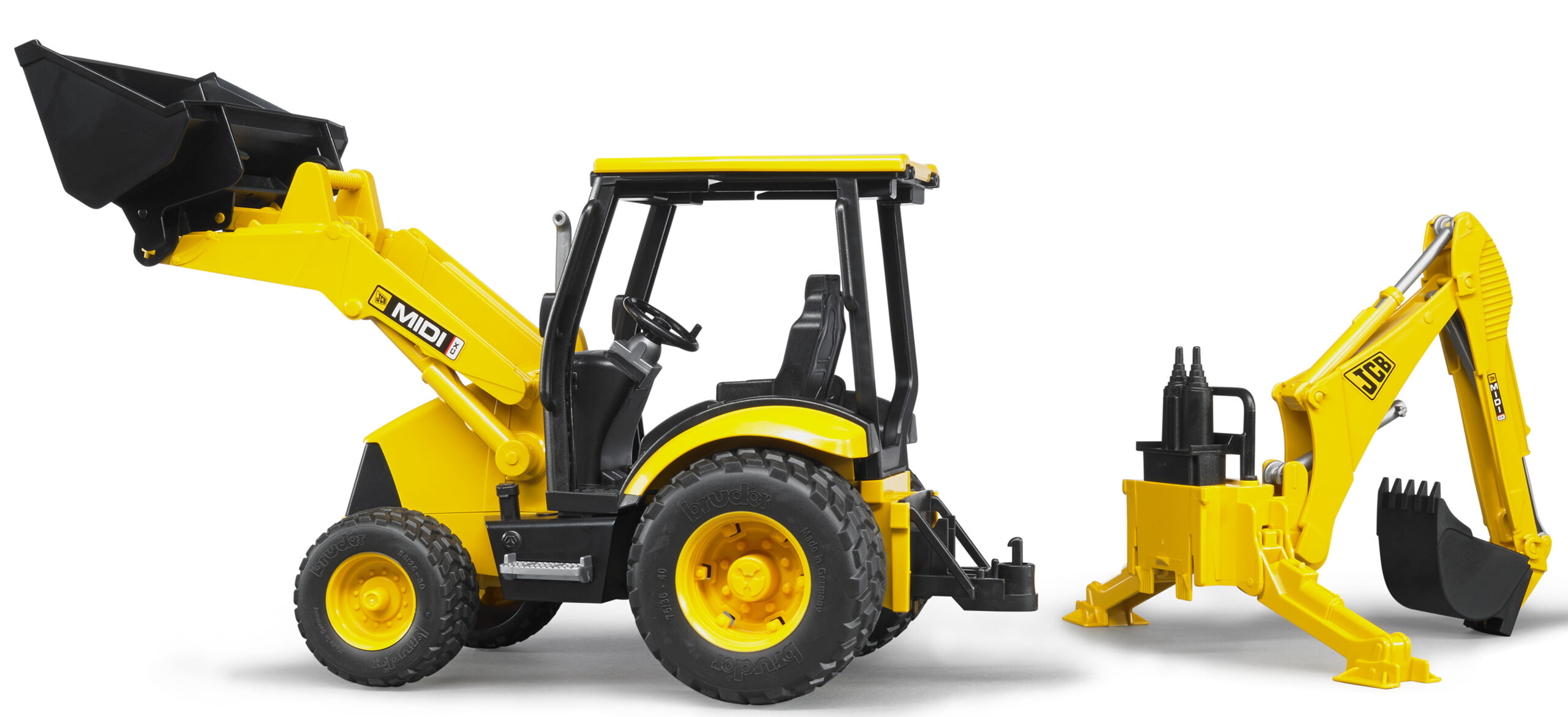 JCB MIDI CX Backhoe Loader Toy - Image 3
