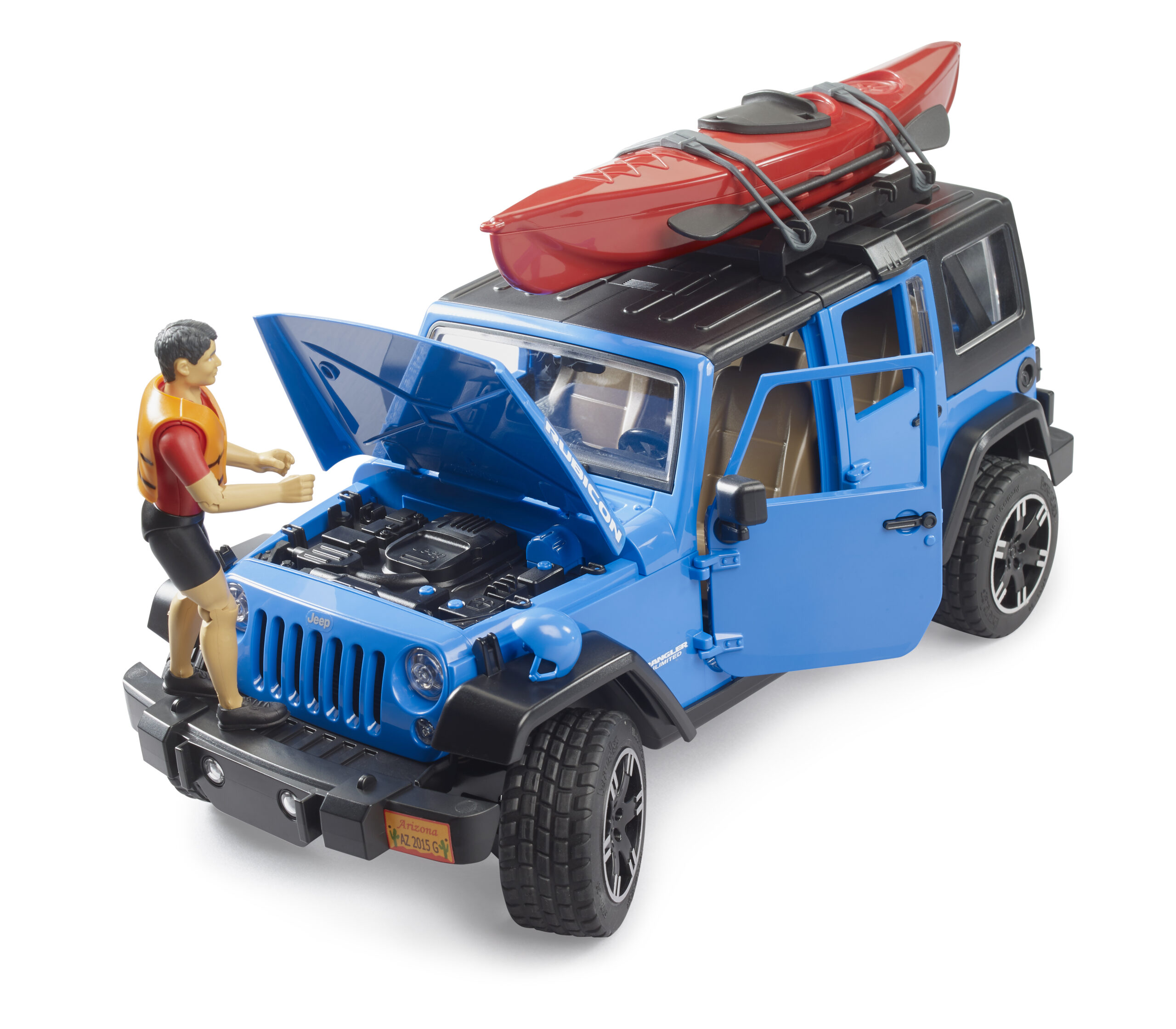 Jeep Wrangler Rubicon with Kayak and Figure Toy - Image 8