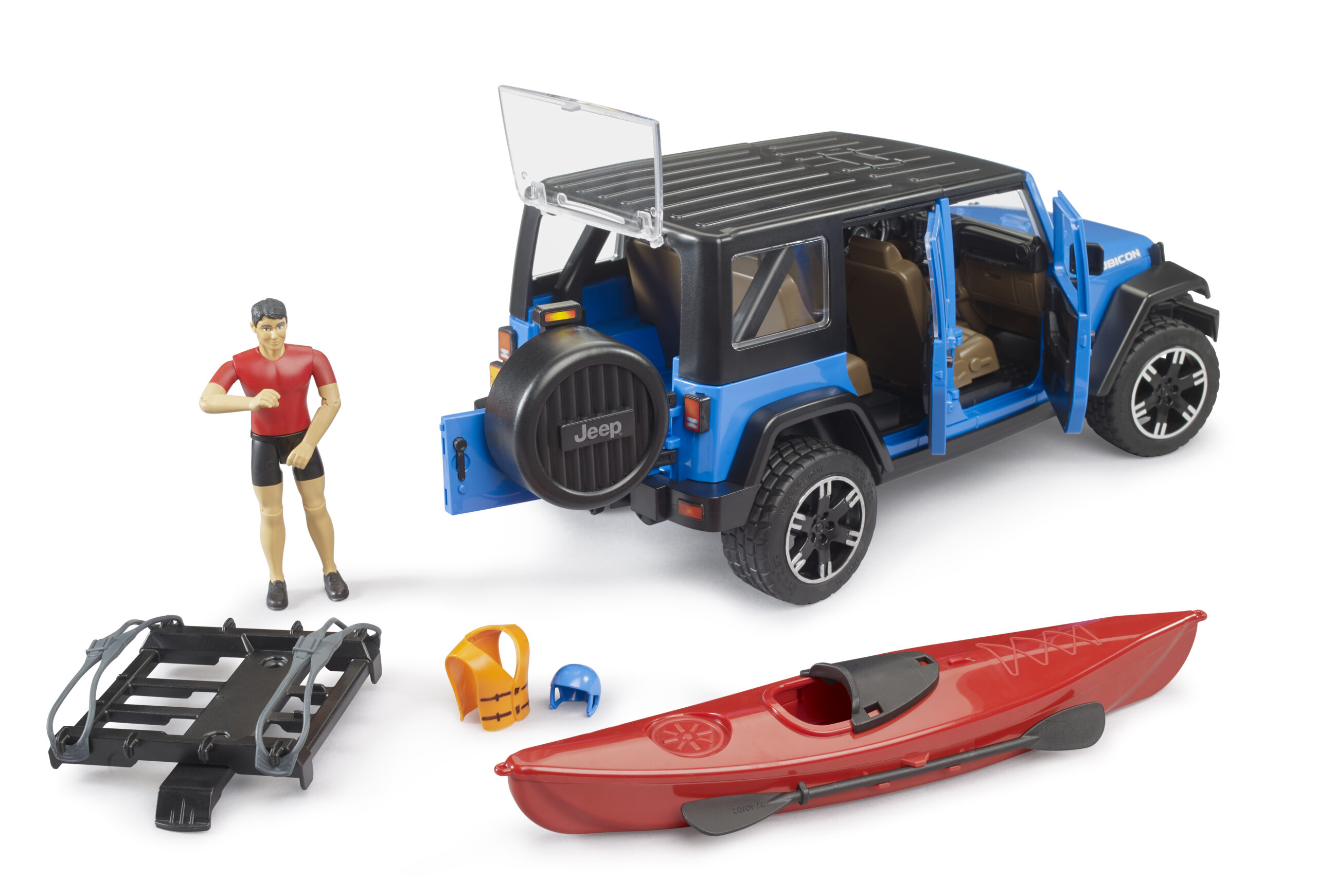 Jeep Wrangler Rubicon with Kayak and Figure Toy - Image 5