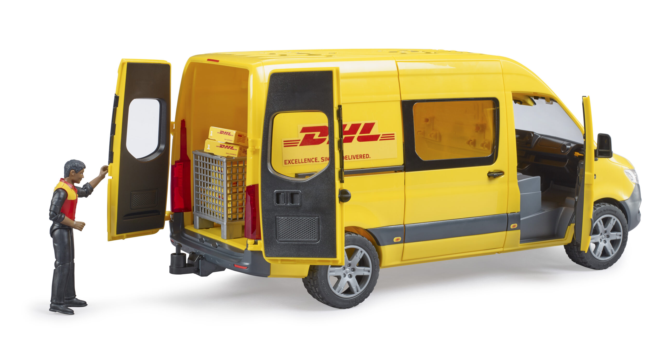 MB Sprinter DHL Delivery Van with Driver Toy - Image 7
