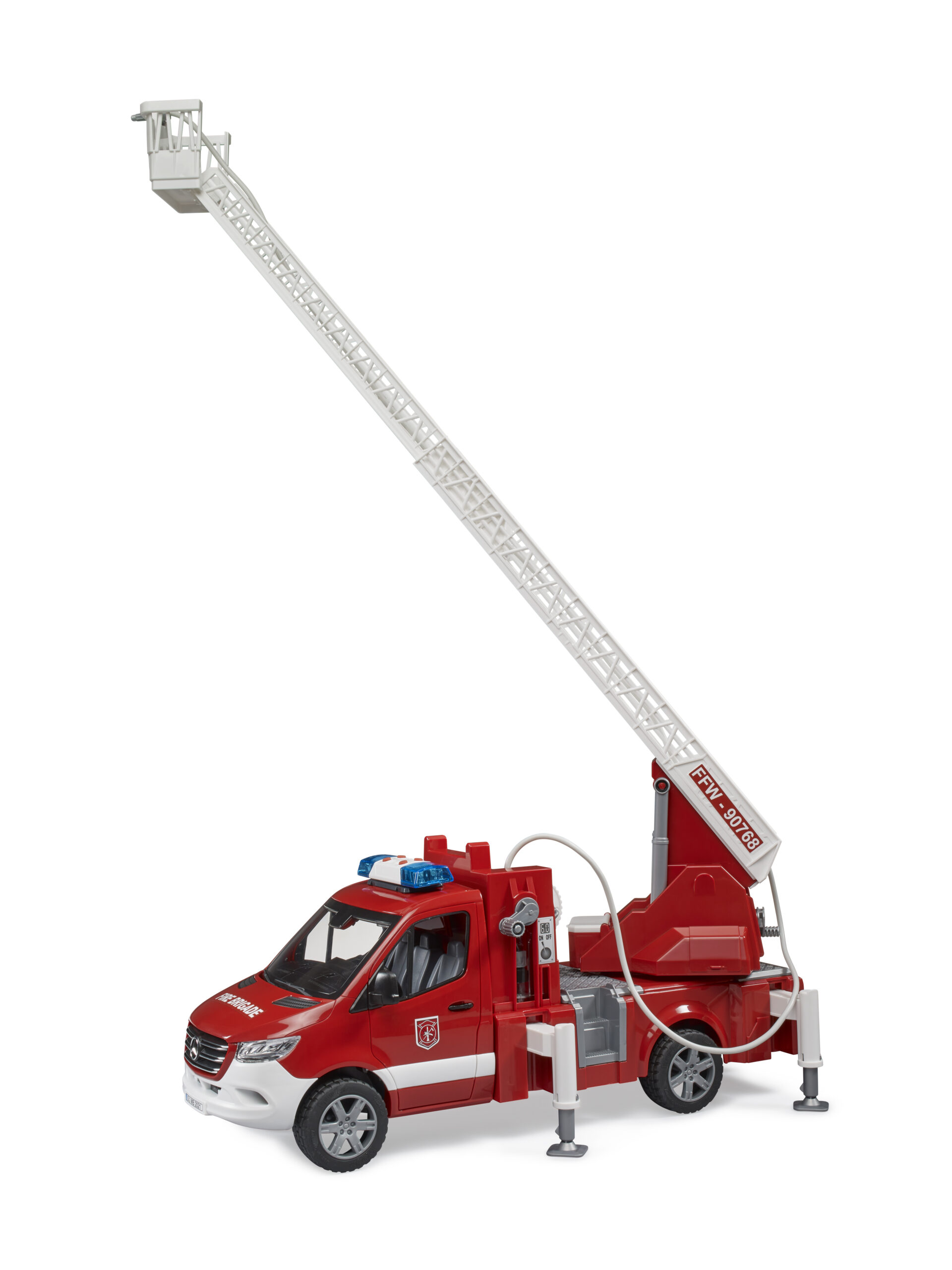 MB Sprinter Fire Engine with Ladder and Water Pump Toy - Image 4