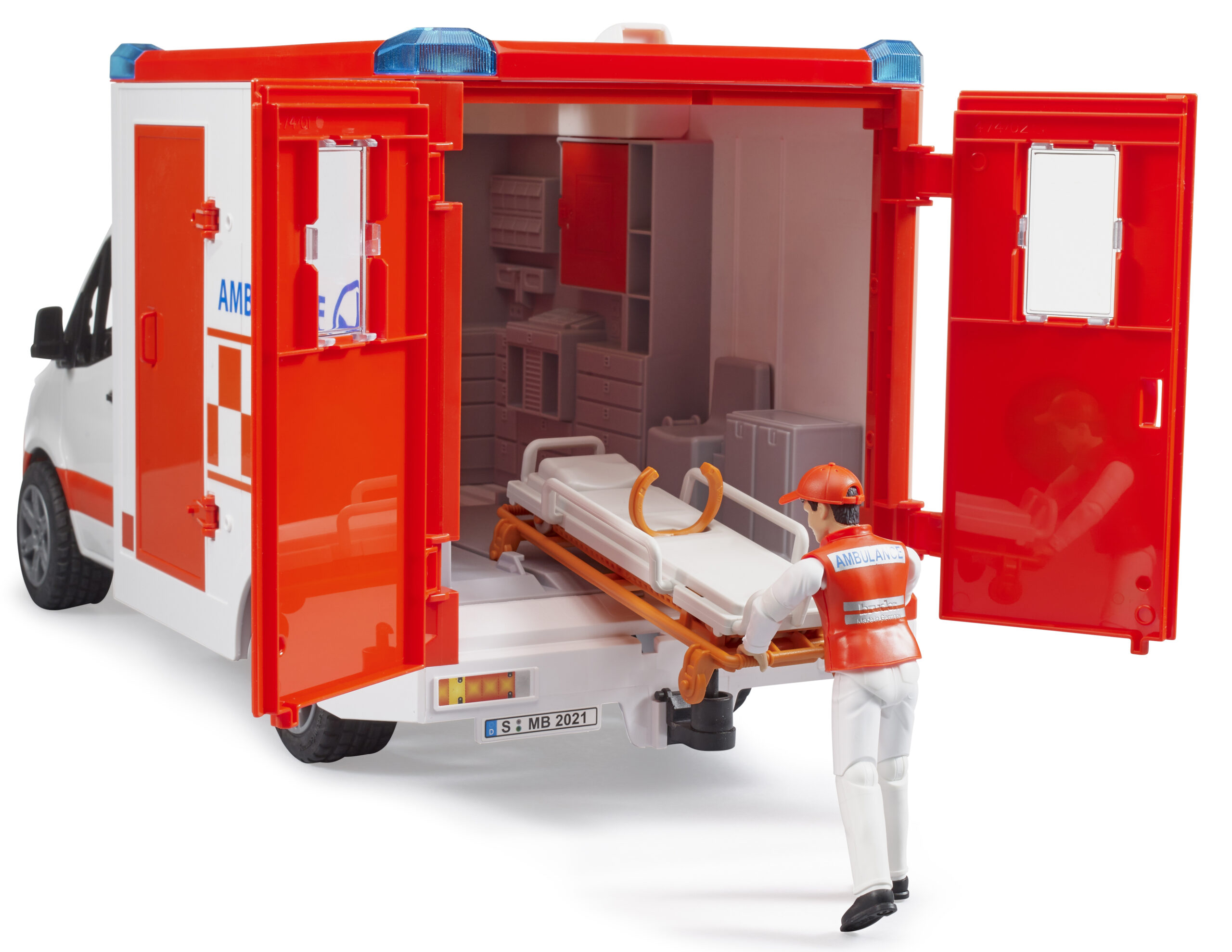 MB Sprinter Ambulance with Driver Toy - Image 3