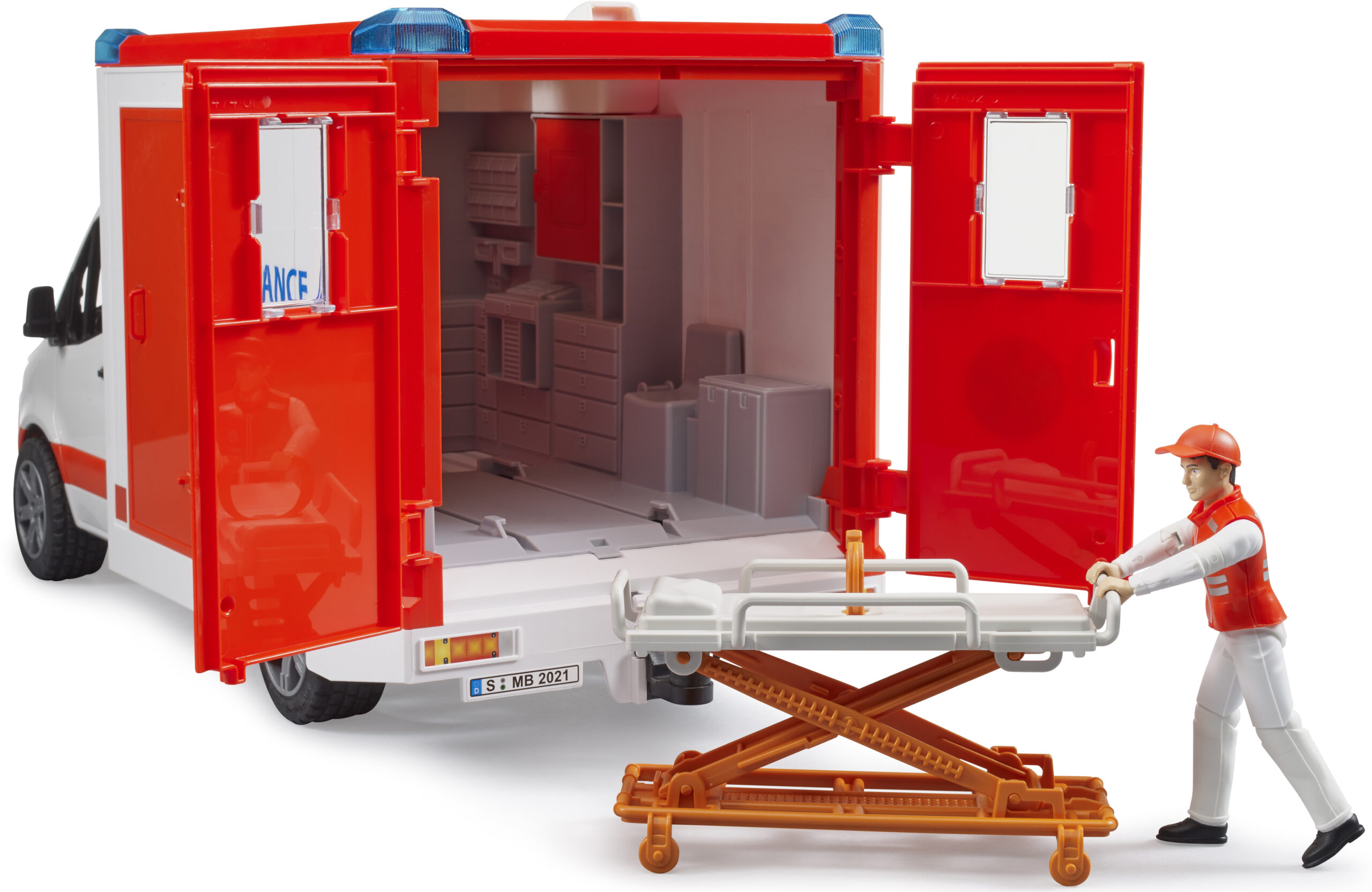 MB Sprinter Ambulance with Driver Toy - Image 6