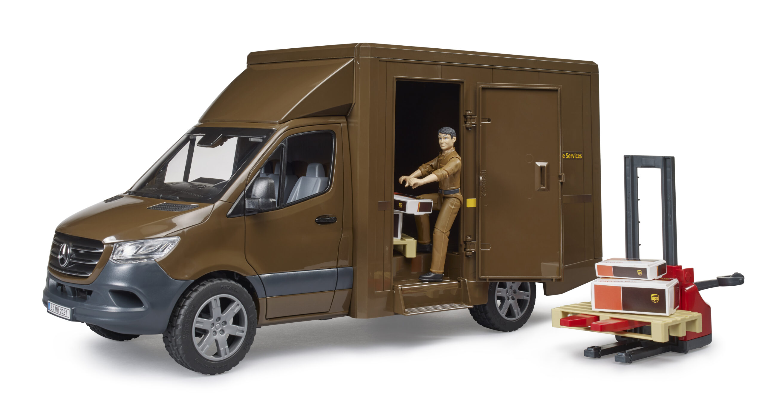 MB Sprinter UPS Delivery Van with Driver Toy - Image 3