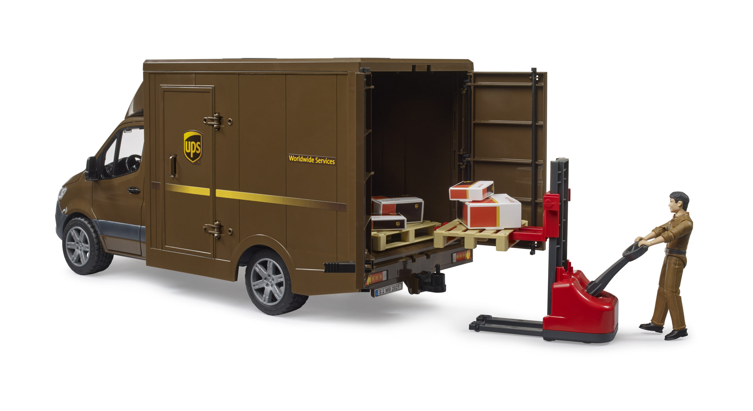 MB Sprinter UPS Delivery Van with Driver Toy - Image 4