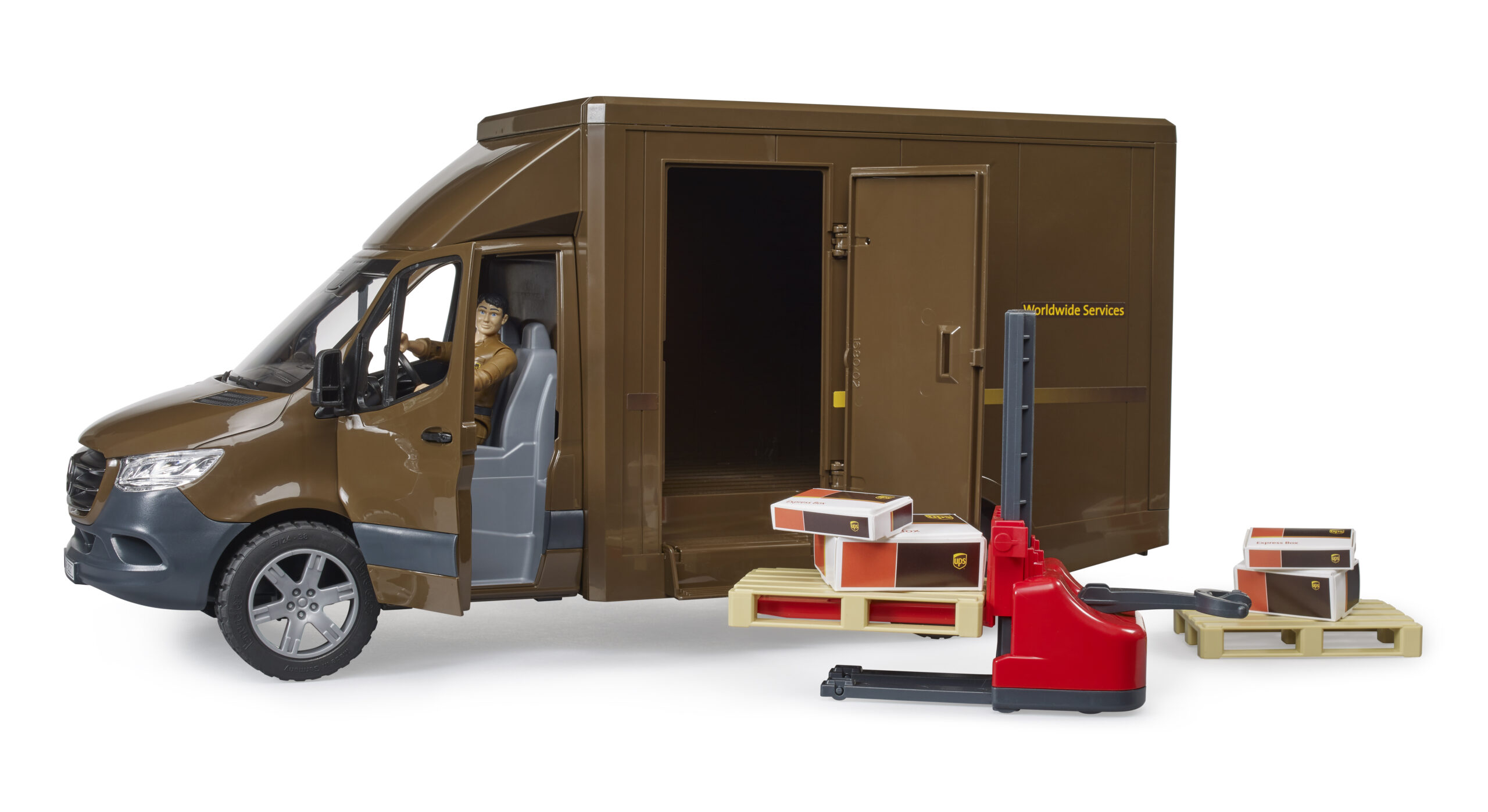 MB Sprinter UPS Delivery Van with Driver Toy - Image 6