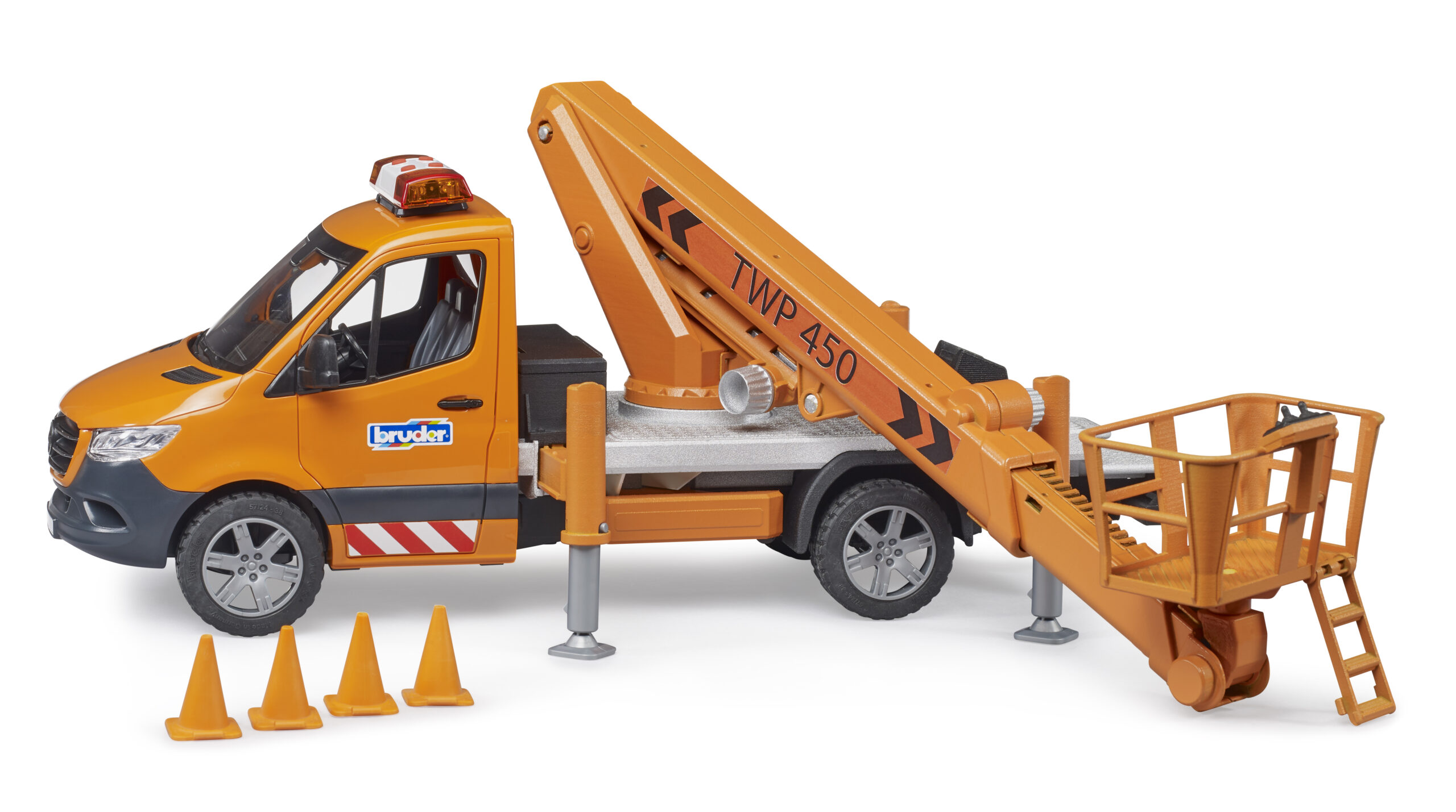 MB Sprinter with Working Platform and Light & Sound Module Toy - Image 13
