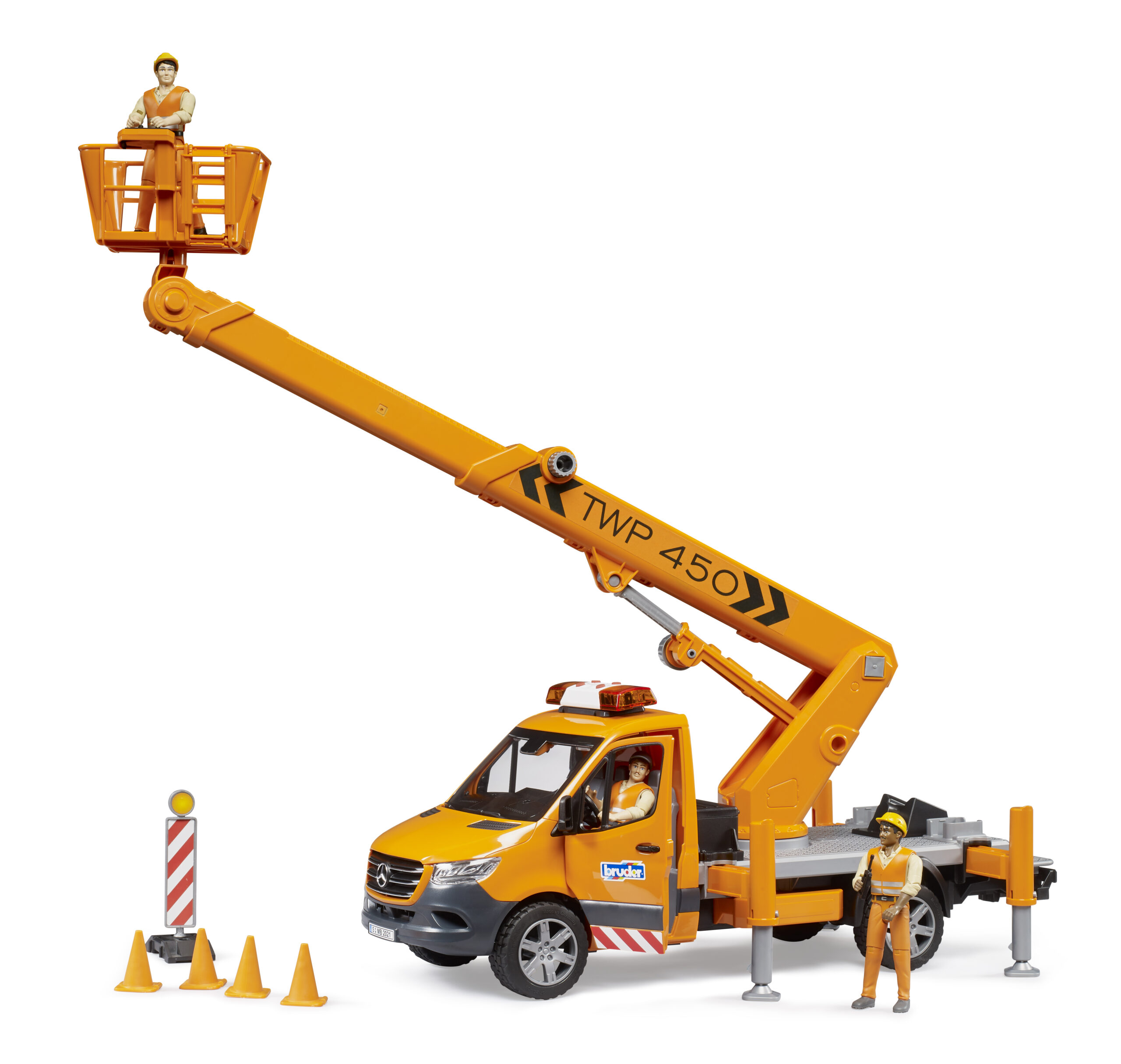MB Sprinter with Working Platform and Light & Sound Module Toy - Image 14