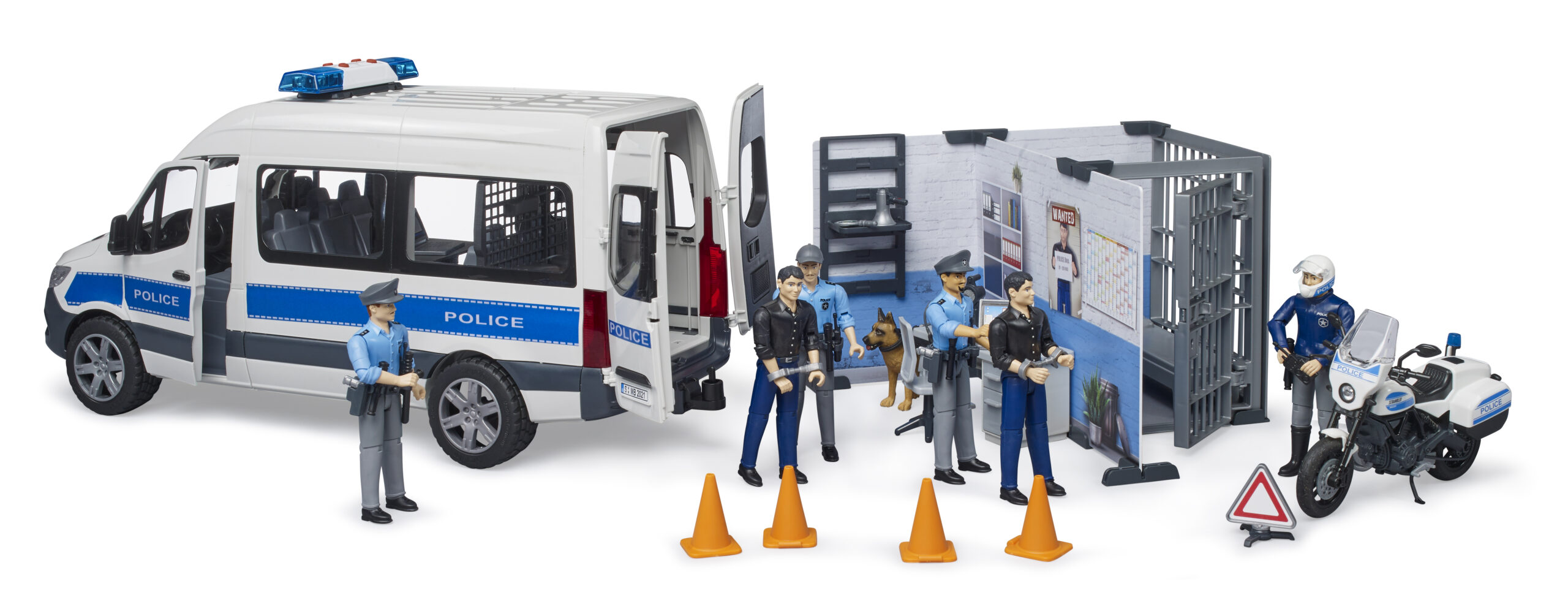 MB Sprinter Police Van with Policeman Toy - Image 4