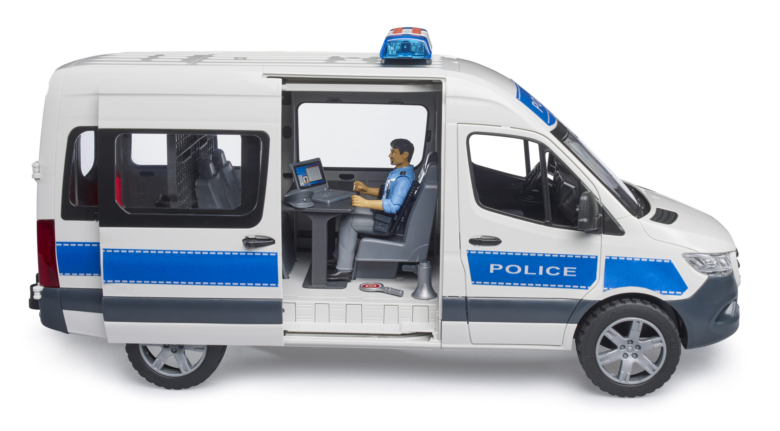 MB Sprinter Police Van with Policeman Toy - Image 3