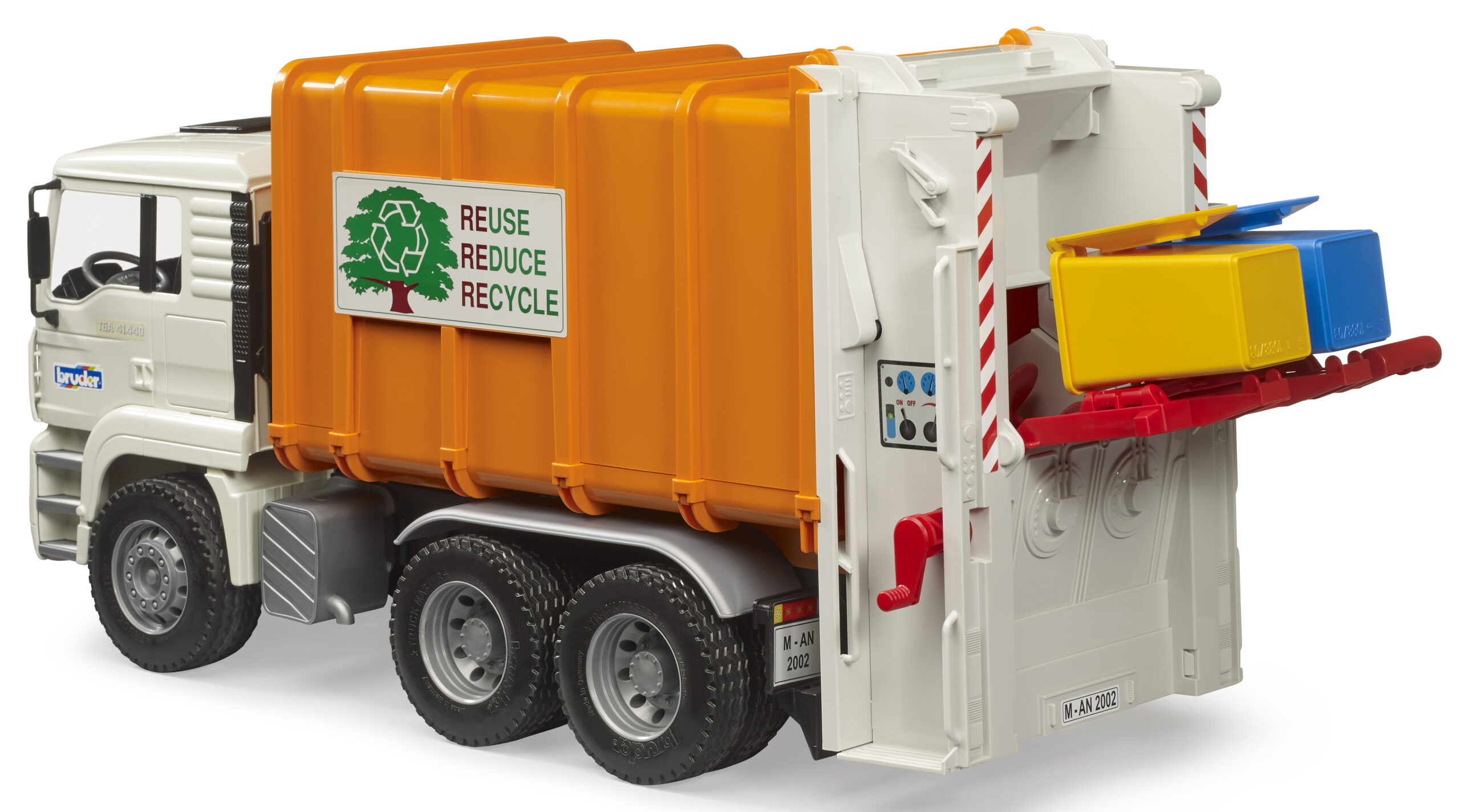 MAN TGA Rear Loading Garbage Truck Toy - Image 4